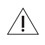 A triangle around an exclamation mark